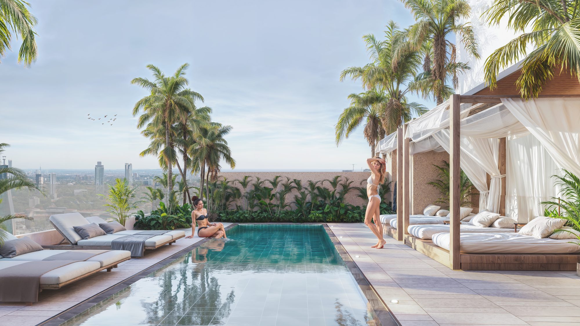 Park Lofts Tower rooftop pool